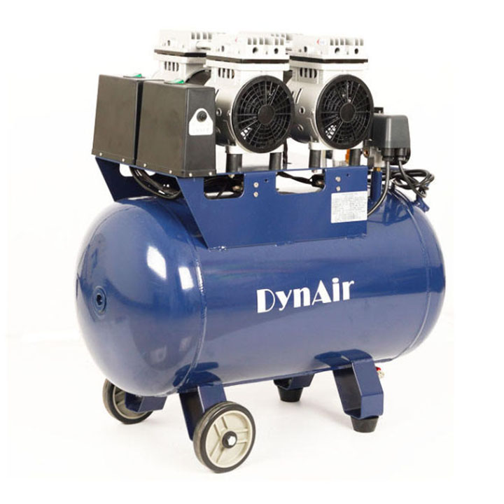 Dynamic DA7002 Dental Oil Free Oilless Air Compressor 50L Tank 1.5kW/2HP